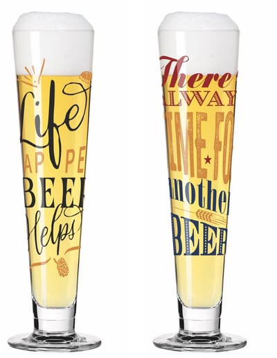 Ritzenhoff Bierglazen Set - 2 Stuks - Kristalglas - 385 ml - Bier Glas - Bierglazen voor Pils en Speciaal Bier - Geschikt voor de Vaatwasser