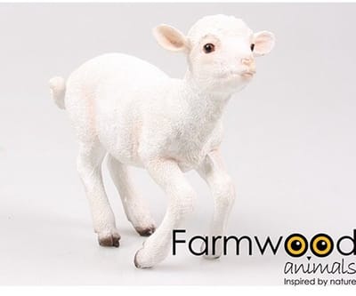 Lam spring staand 20x9,5x18 cm Farmwood Animals