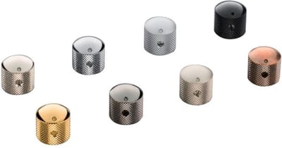 Schaller Dome Dome Knobs Black Brass Set of 2 - Gitaaronderdeel