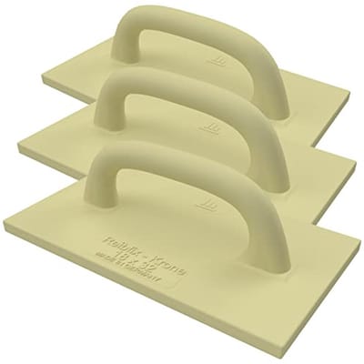 3x wrijvingsfix PU-raspplank voor metselaars en tegelleggers - gladmaken, wrijven en egaliseren van pleisterwerk