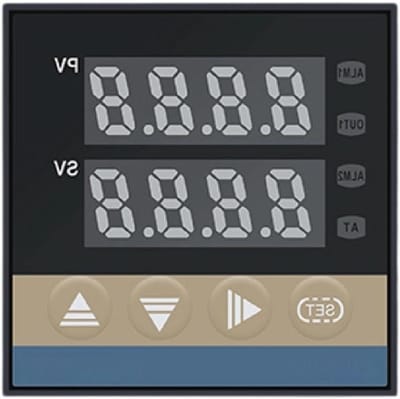 Digitale PID Regelaar - Thermostaat - Temperatuur Beheersen - Universele Ingang - 48 x 96 mm - Zwart