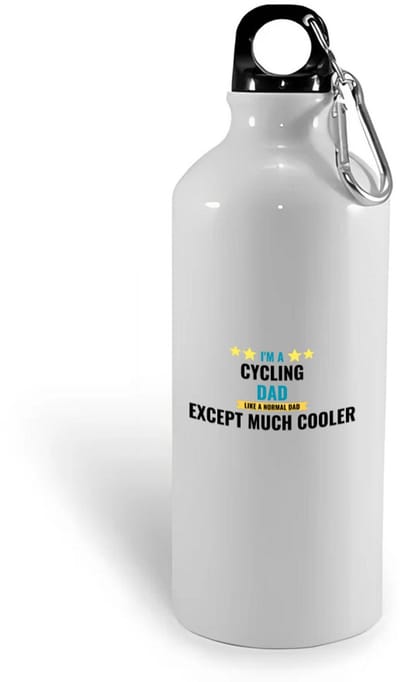 Hacebo® - I'm a cycling dad like a normal dad except much cooler waterfles - vader die houdt van fietsen - vader cadeautjes - vaderdag - verjaardagscadeau - verjaardag - cadeau - geschenk - kado - gift - water fles - 400ML