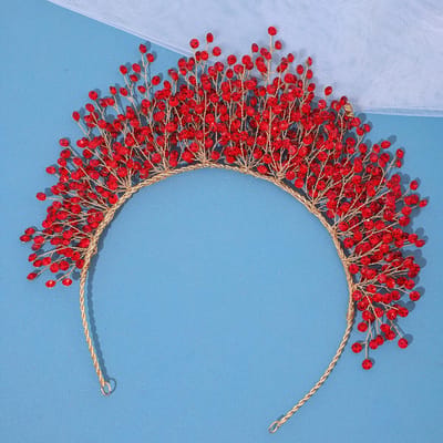 Luxe Bruiloft Kristallen Hoofdband Koningin Kronen Tiara's Vrouwen Kubieke Zirconia Hoofddeksel Bruid Diadeem Haar Sieraden Accessoires gray