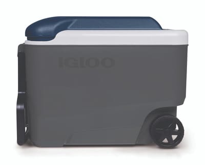 Igloo Maxcold 40 Roller - Middelgrote koelbox op wielen - 38 Liter – Grijs