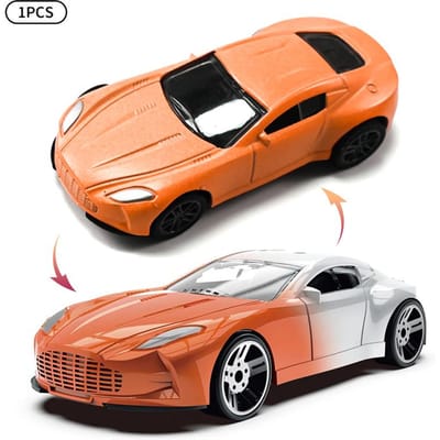 Mini Magische Water & Temperatuur Kleurverandering Legering Auto 1:60, Pull-back Racemodel Met Duurzaam Schokbestendig Chassis Voor Jongens Kinderen Cadeaus black