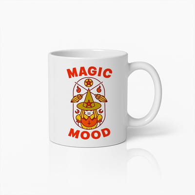 Magic Mood Mok 330ml – Mystieke Heks Koffiebeker, Leuk Halloween Cadeau voor Spirituele Zielen en Magieliefhebbers
