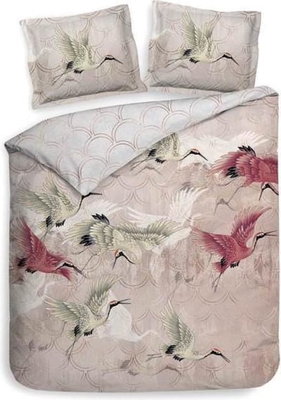 Heckett & Lane Mao - Dekbedovertrek - Eenpersoons - 140x200/220 cm + 1 kussensloop 60x70 cm - Bridal Pink