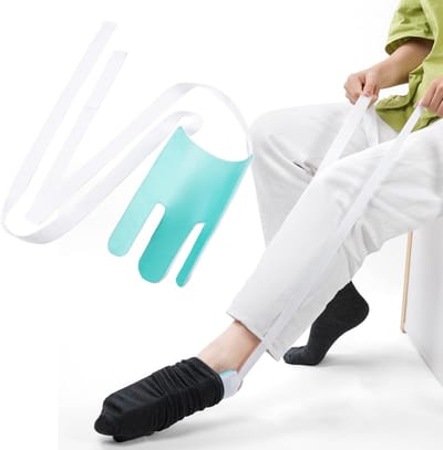 Sock aids for easy on and off - Elderly Disabled Pregnants Diabetics - Recovery Pull aid device - Sock helper - Avoid bending socks.
