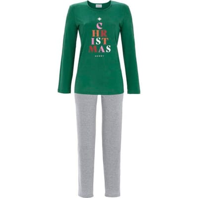 Kerst pyjama boom Ringella - Groen - Maat - 42