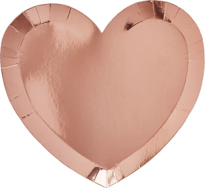Hartjes Metallic Roségoud - 10 stuks