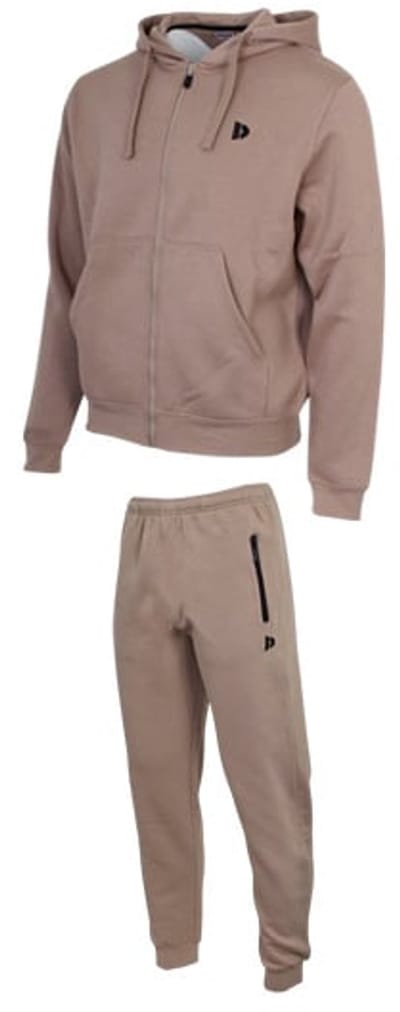 Donnay - Joggingsuit Liam - Joggingpak - Heren - Taupe-grey (068) - maat L