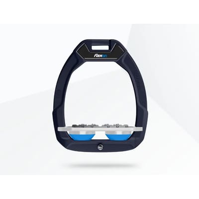 Veiligheid verstelbare stijgbeugels Plat Ultra Grip Groen/Grijs/Blauw Flex-On Safe-On