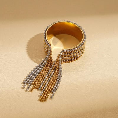 RVS Ronde Kralen Kwastringen Voor Mannen Vrouwen Open Anti-allergisch Verbindingskleuren Ringen Waterdicht Luxe Sieraden beige