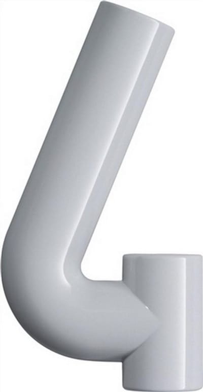 Huisnummer 4 - Hoogte 165 mm - Zuiver Wit - Weerbestendig Polyamide