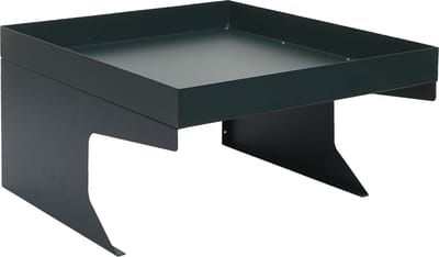Robotmaaier garage met plantenbak MCW-G60, overkapping voor grasmaaiers, metaal 37x60x70cm ~ groen