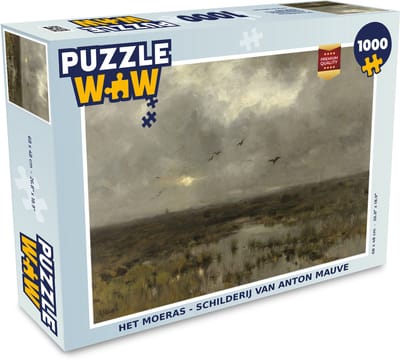 Puzzel Het moeras - Schilderij van Anton Mauve - Legpuzzel - Puzzel 1000 stukjes volwassenen