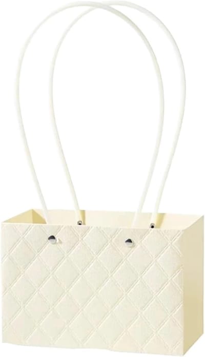 Bloemen Verpakking - Geschenktas Boeket - Feestelijke Decoratie - Draagbare Kraft Papier - 10 Stuks Set - Beige
