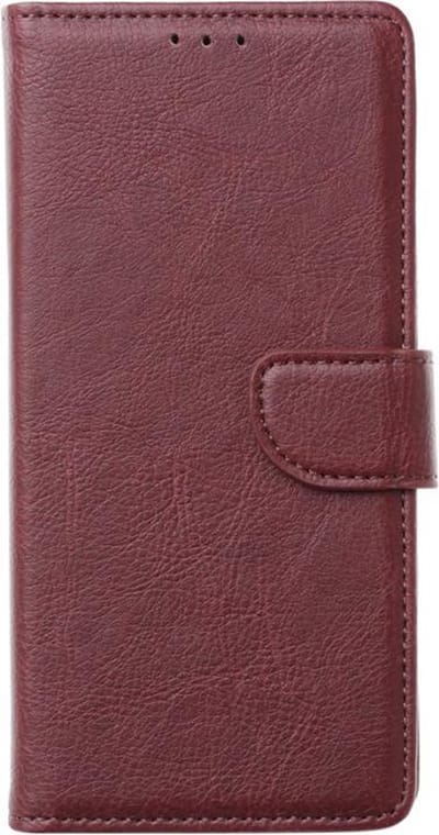 MM&A PU Lederen Wallet Book Case Hoesje geschikt voor Apple iPhone 12 Pro Max – Donker Bruin - Portemonnee – Met Stand – Kaarthouder – Pasjes Houder – Magneet Sluiting – Bookcase