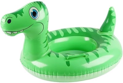 Dino Opblaasbare zwemring voor baby's met zwemzitje, zwemhulp, kinderzwemspeelgoed, zwemdier, zwemdieren, opblaasbare zwemdieren voor baby's van 6 maanden tot 3 jaar oud