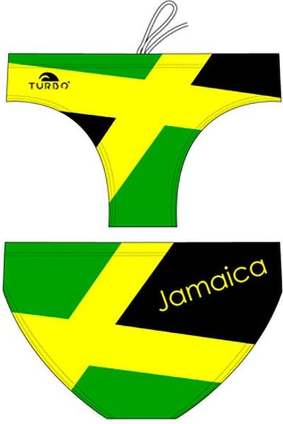Turbo Jamaica Zwemslip Groen,Geel,Zwart L Man
