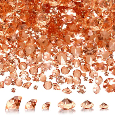 Dailygoods- Acryl Kristallen 5000 Stuks - Roségoud - Diamanten - Tafeldecoratie - Kamerdecoraties - Maten 3/6/10 mm - Decoratiestenen