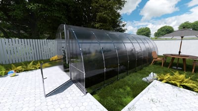 KLASIKA EASY Tuinkas - 3 x 6 m (18 m²) - 4 mm Dikte - Kweekkas - Polycarbonaat afdekking