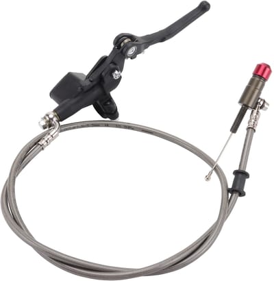 Dailygoods- Hydraulische Hoofdcilinder Vervanging - Koppeling Levert - Brandstofslang 1200mm - Rempomp 136mm/74mm - Geschikt voor 125cc/150cc/180cc/200cc/250cc Motoren - Duurzaam en Corrosiebestendig - Motorfietsrempomp