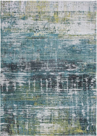 Wasbaar Binnen & Buiten Vloerkleed - 170 x 240 cm - Louis De Poortere Streaks Glen Cove - Laagpolig Tapijt - Gerecycled PET - Made in Belgium - Circulair