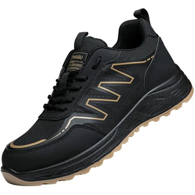 Veiligheidsschoenen, heren stalen neus, anti-verpletterend, heren werkschoenen, sportschoenen, lichte verandering, slijtvast, punctiebestendig, 42