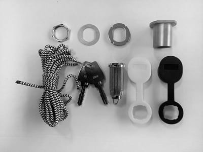 Noodontgrendeling Garagedeur - Noodontgrendelingslot Garagedeur Ontgrendeling - Garagedeur Onderhoud - Geschikt voor Deuren tot 48 mm