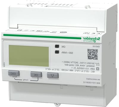 Energiemeter - Stroommeter kWh - Energieverbruik Meten - Directe Meting - 95 mm hoogte - Wit