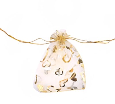 Dailygoods - Organza Tassen - Cadeauverpakking - Perfect voor Feesten - 7 x 9 cm - Voor Bruiloften en Kerstmis - Set van 50 - Kwalitatief en stijlvol