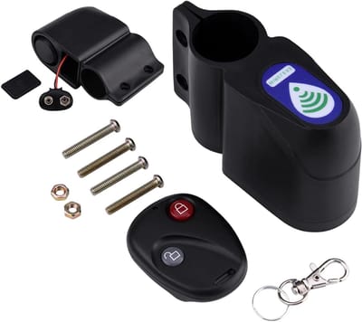 Fiets Alarm - Diefstalbeveiliging - Fiets Beveiligen - Luid Trillingsalarm - 11 x 11 x 5 cm - Zwart
