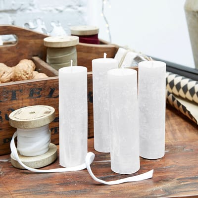 LOBERON Kaars set van 4 Muriel crème