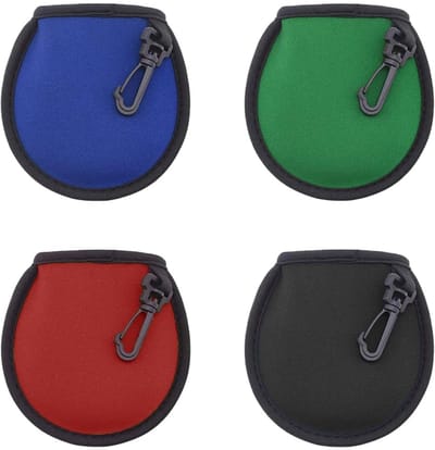 Dailygoods- Golfbal Schoonmaakzak - 4 Stuks - Compact - Lichtgewicht - Waterdicht - Duurzaam Materiaal - 10 x 10 x 1,5 cm - Golfbalreiniger