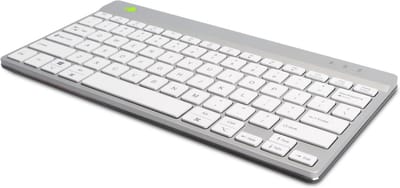 Ergonomisch Compact Bluetooth Toetsenbord QWERTY Wit - Met Pauze-indicator