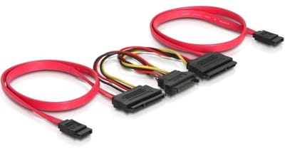 SATA data- en voedingskabel splitter - SATA300 - 3 Gbit/s - 0,50 meter