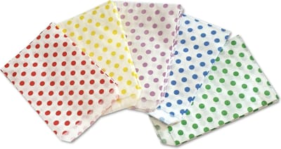 Prigta - Papieren zakjes gekleurd Mix - 200 stuks - 10x16 cm / cadeauzakjes / geschenkzakjes papier - uitdeelzakjes