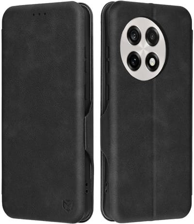 Hoesje geschikt voor OnePlus 13R - Techsuit Safe+ Book Wallet Case - Zwart