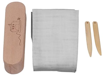 Dailygoody - Professionele Houten Quilters Klepel - Strijkbescherming - Ideaal voor Naaien en Strijken - 25 x 10 x 8 cm - Naai Gereedschap - Voor Naai