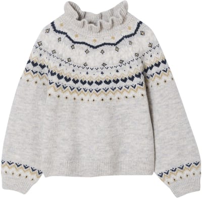 Vertbaudet Jacquard trui met glinsterende details voor meisjes