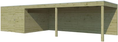 Woodlands Blokhut QB Groen Geïmpregneerd 900 x 300 cm