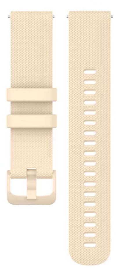 Go Go Gadget - Smartwatch bandje - Geschikt voor Garmin Venu, Vivomove, Vivoactive en Forerunner modellen - 42mm - Siliconen bandje - Beige