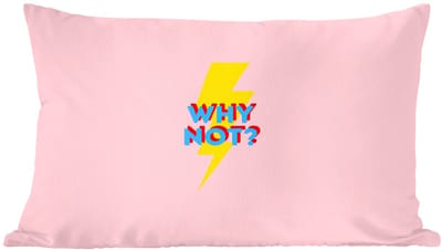 Sierkussens - Kussentjes Woonkamer - 60x40 cm - Why not - Bliksem - Roze