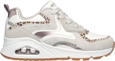 Skechers UNO GEN1-LEOPARD SURGE Meisjes Sneakers - Naturel
