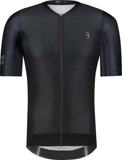 BBB Cycling AeroTech Fietsshirt Heren - Korte Mouwen - Aerodynamisch Wielrenshirt - Zwart - Maat XXL - BBW-406