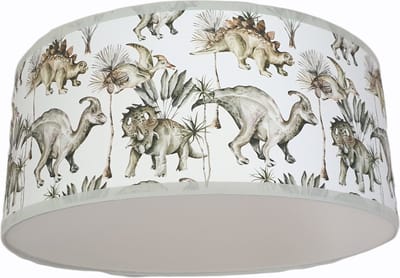 plafondlamp dino's-dinosauries-aquarel-kinderkamer-kinderkameraccessoires-lichtbron-sfeerverlichting-plafondfitting