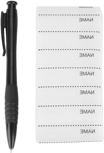 Naamlabels Kleding - Stof Labels - Spullen Identificeren - Strijkvast Maatwerk - 200 Stuks - Wit