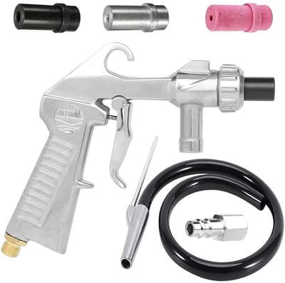 Allecto - Zandstraalpistool - Professioneel - Aluminium - Perslucht - Inclusief accessoires - Geschikt voor zandstralen - Model PSQ08