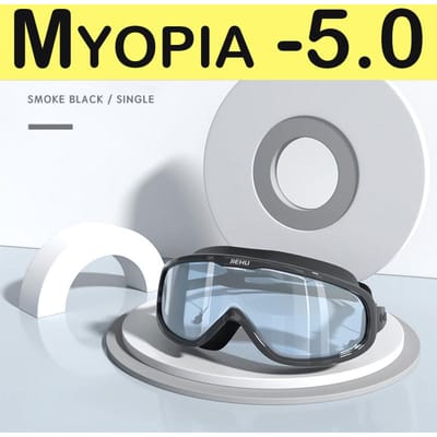 Myopie Zwembril Sterkte -1.0~-8.0 Waterdicht Anti-Condens Zwembril Siliconen Dioptrie Duikbril Volwassenen Kinderen Li Praktisch Gebruik Other